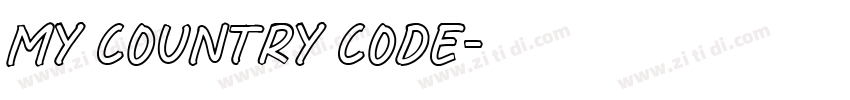 my country code字体转换